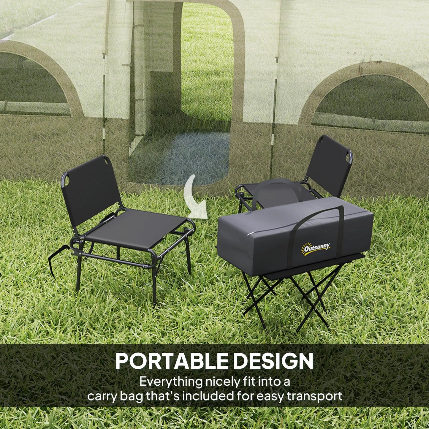 Spacious 3-Room Family Camping Tent – Waterproof 4-6 Person Cabin Shelter with UV Protection Munipo