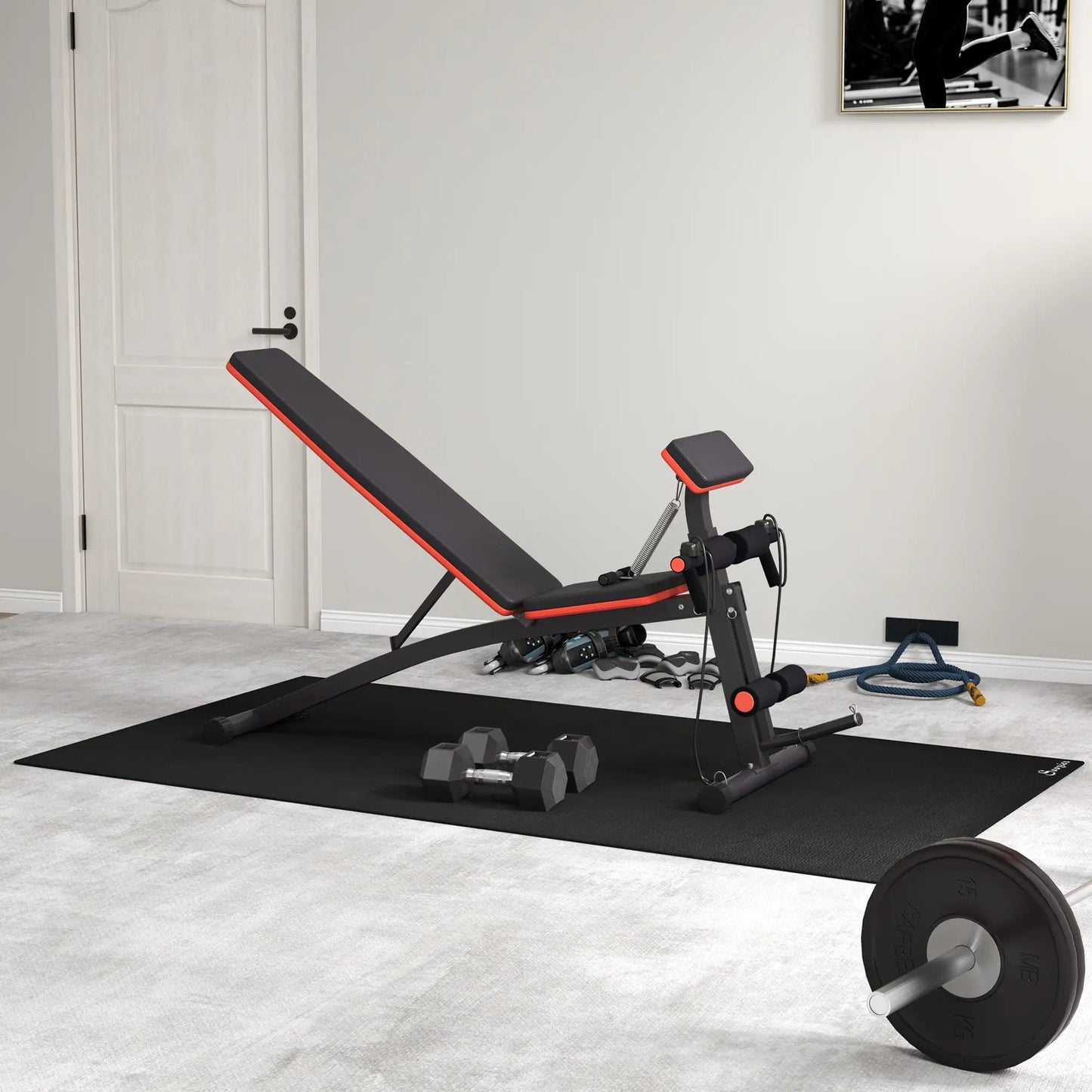 Foldable Dumbbell Bench for Strength, Press & Core Exercises Munipo