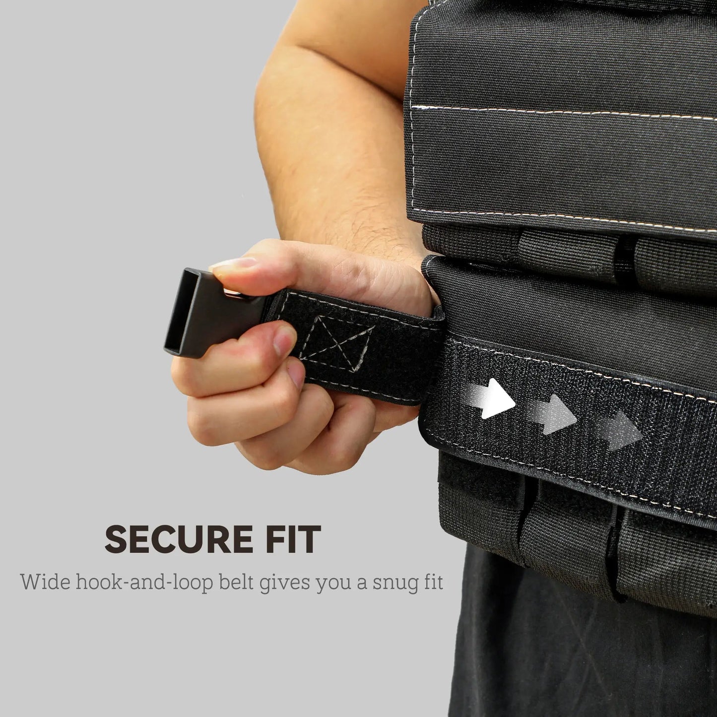 Weighted Vest for Running & Strength Training – 33lbs or 44lbs with Reflective Strips for Men & Women Aosom