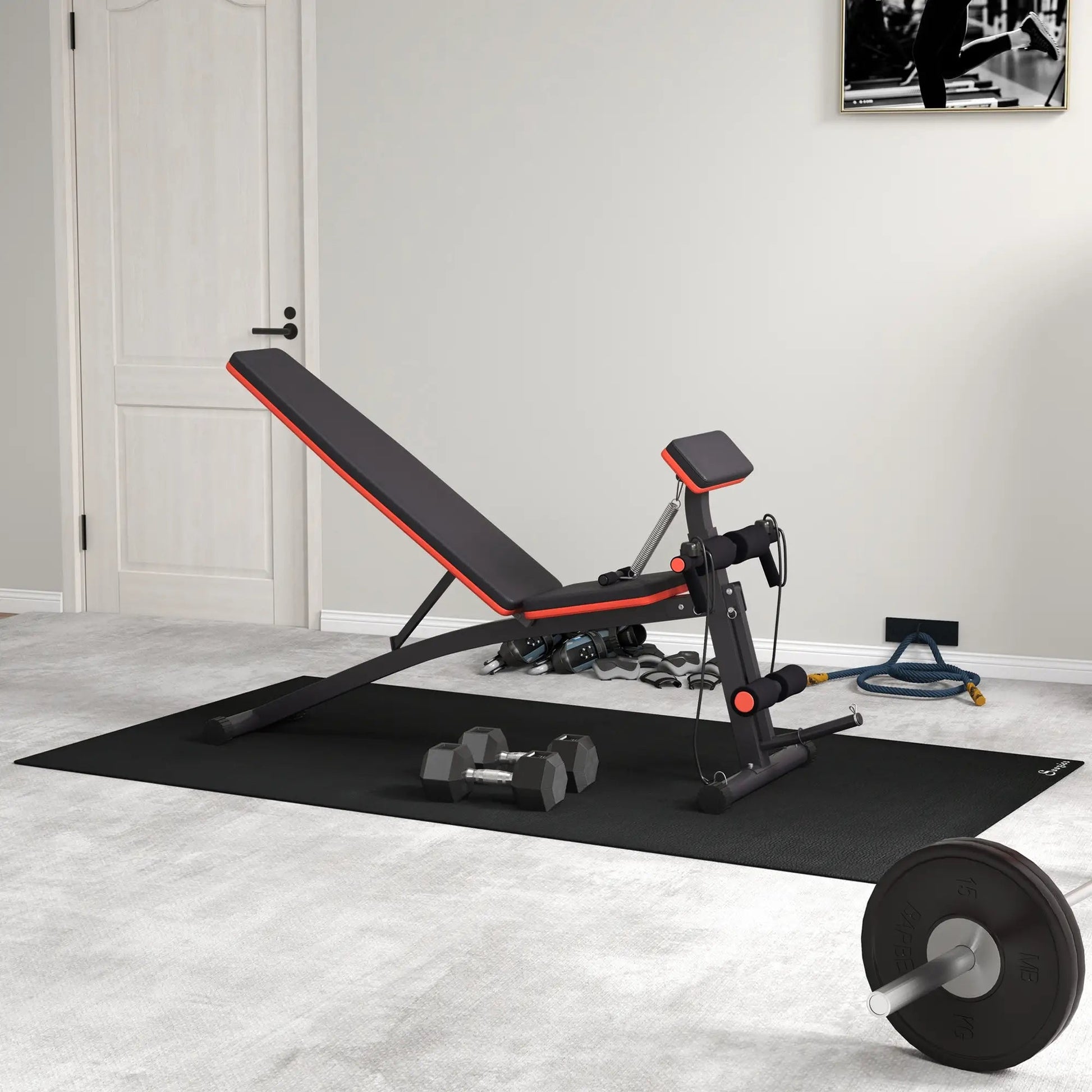 Foldable Dumbbell Bench for Strength, Press & Core Exercises Munipo
