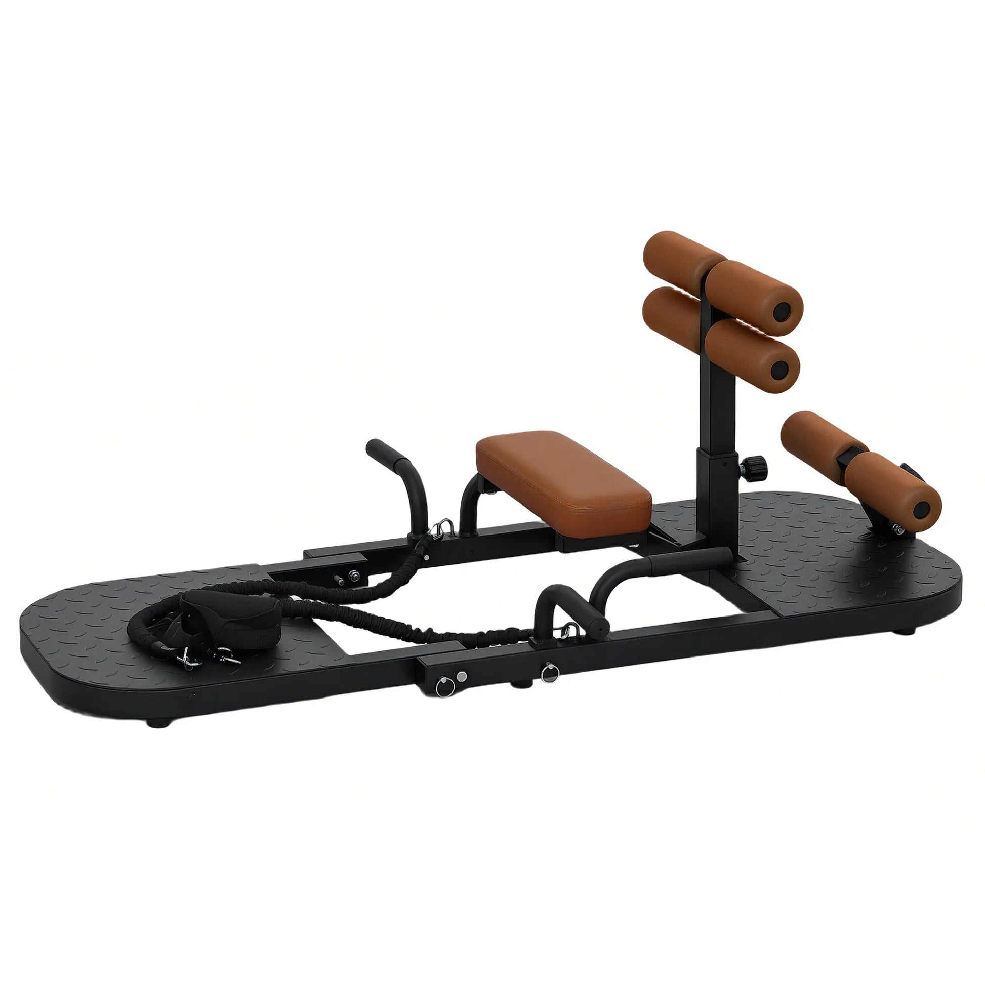 Foldable Sissy Squat & Hip Thrust Machine - Multipurpose Workout Equipment for Home Gym Aosom