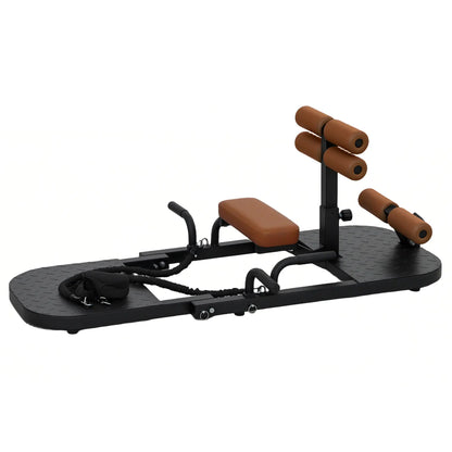 Foldable Sissy Squat & Hip Thrust Machine - Multipurpose Workout Equipment for Home Gym Aosom