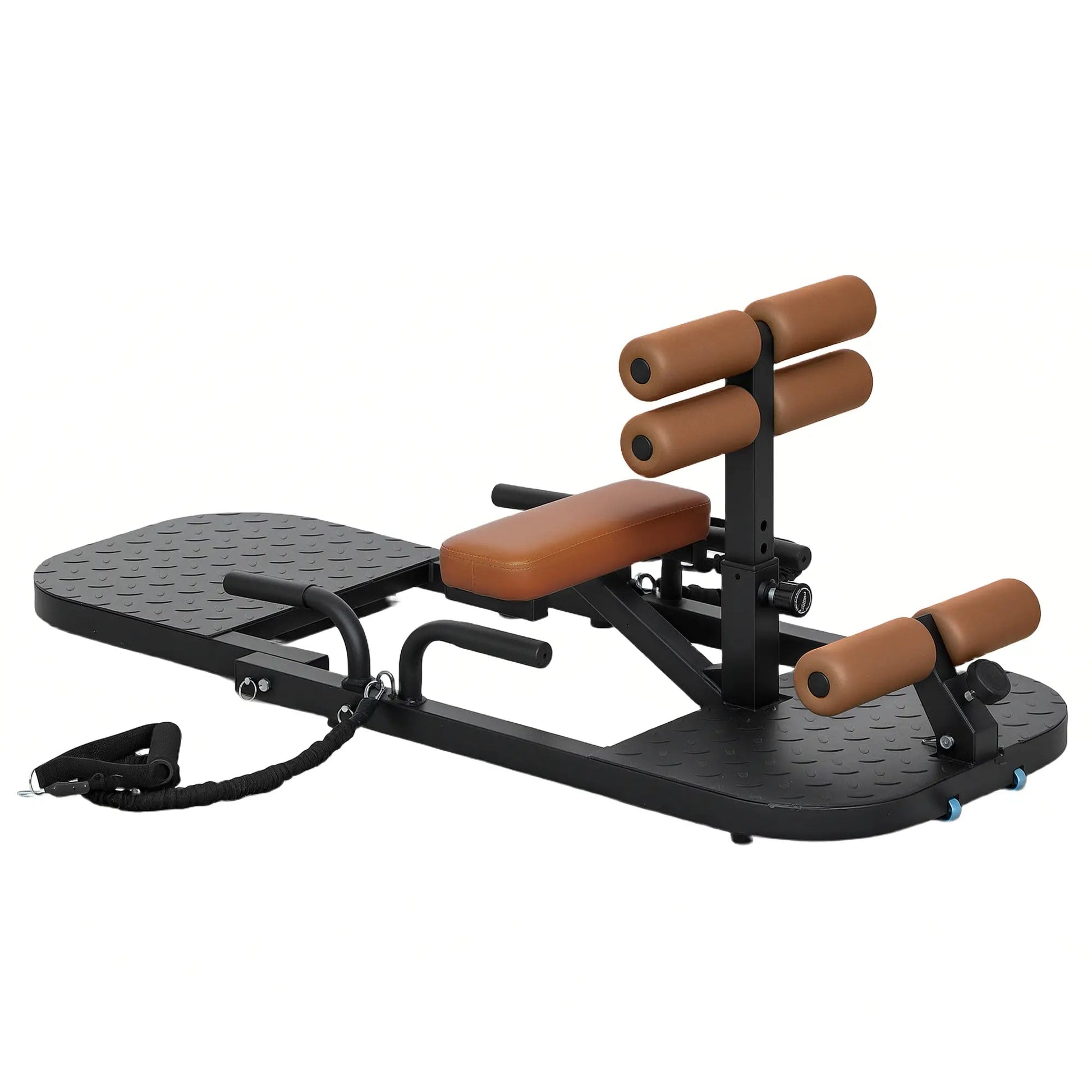 Foldable Sissy Squat & Hip Thrust Machine - Multipurpose Workout Equipment for Home Gym Aosom
