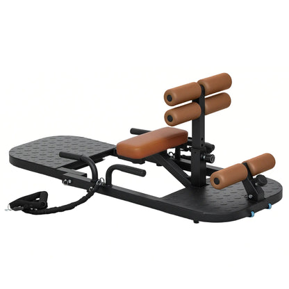 Foldable Sissy Squat & Hip Thrust Machine - Multipurpose Workout Equipment for Home Gym Aosom