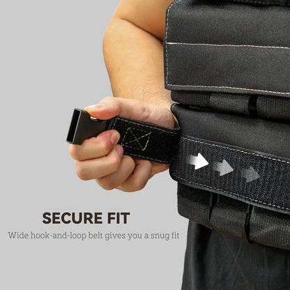 Weighted Vest for Running & Strength Training – 33lbs or 44lbs with Reflective Strips for Men & Women Aosom